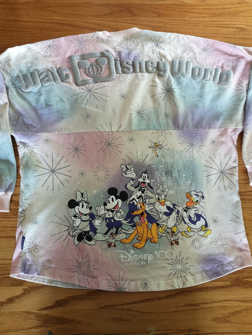 Walt Disney World Spirit Jersey T-shirt 100 Years Anniversary Sz M Tie Dye 2023